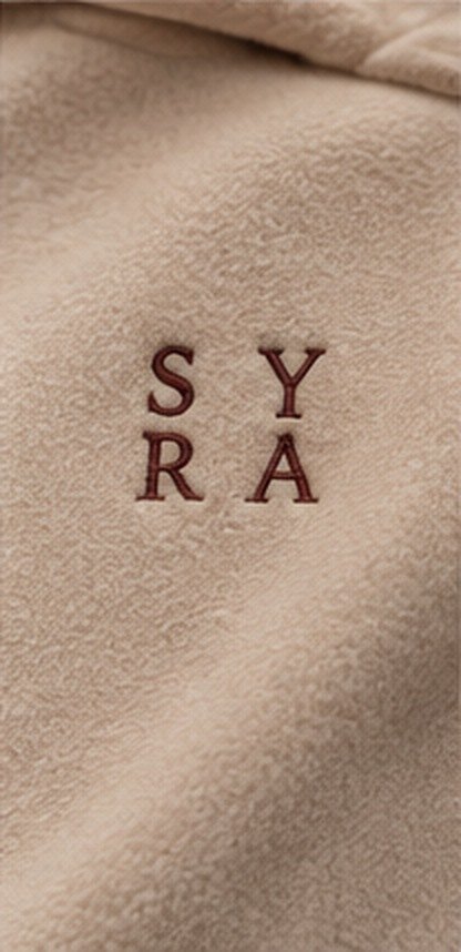 Hoodie MUSTAHIL Crème, monogramme