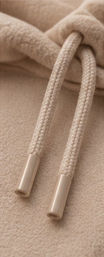 Hoodie MUSTAHIL Crème, cordons