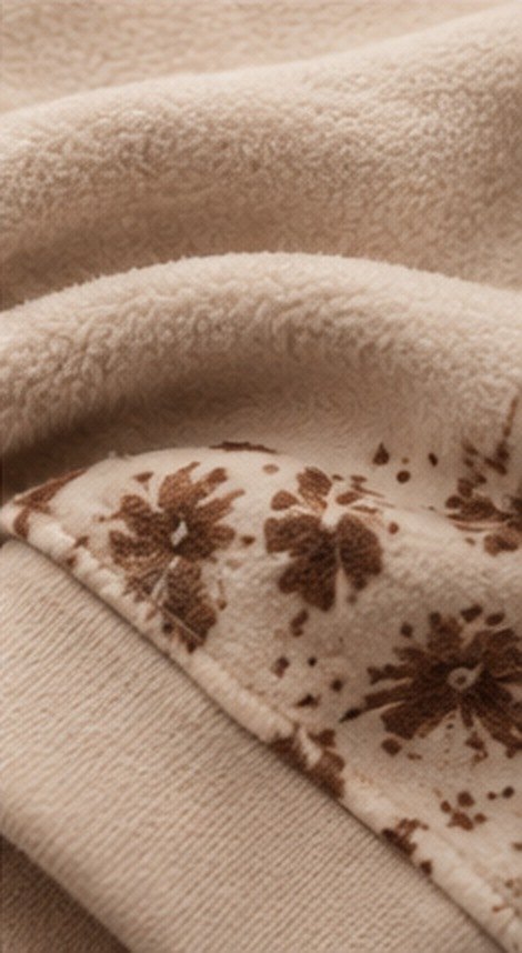 Hoodie MUSTAHIL Crème, finition du bas